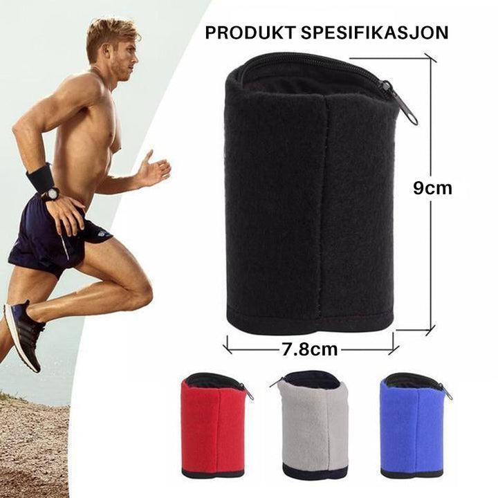 Multifunktionell Håndleddpose - Trygg Förvaring för Sport