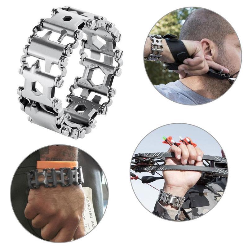 Unisex Multiverktöy Armband – 29 Funktioner för Äventyr