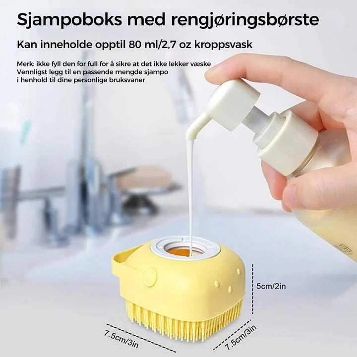 Mjuk Silikonbörste för Bekväm Hårvask