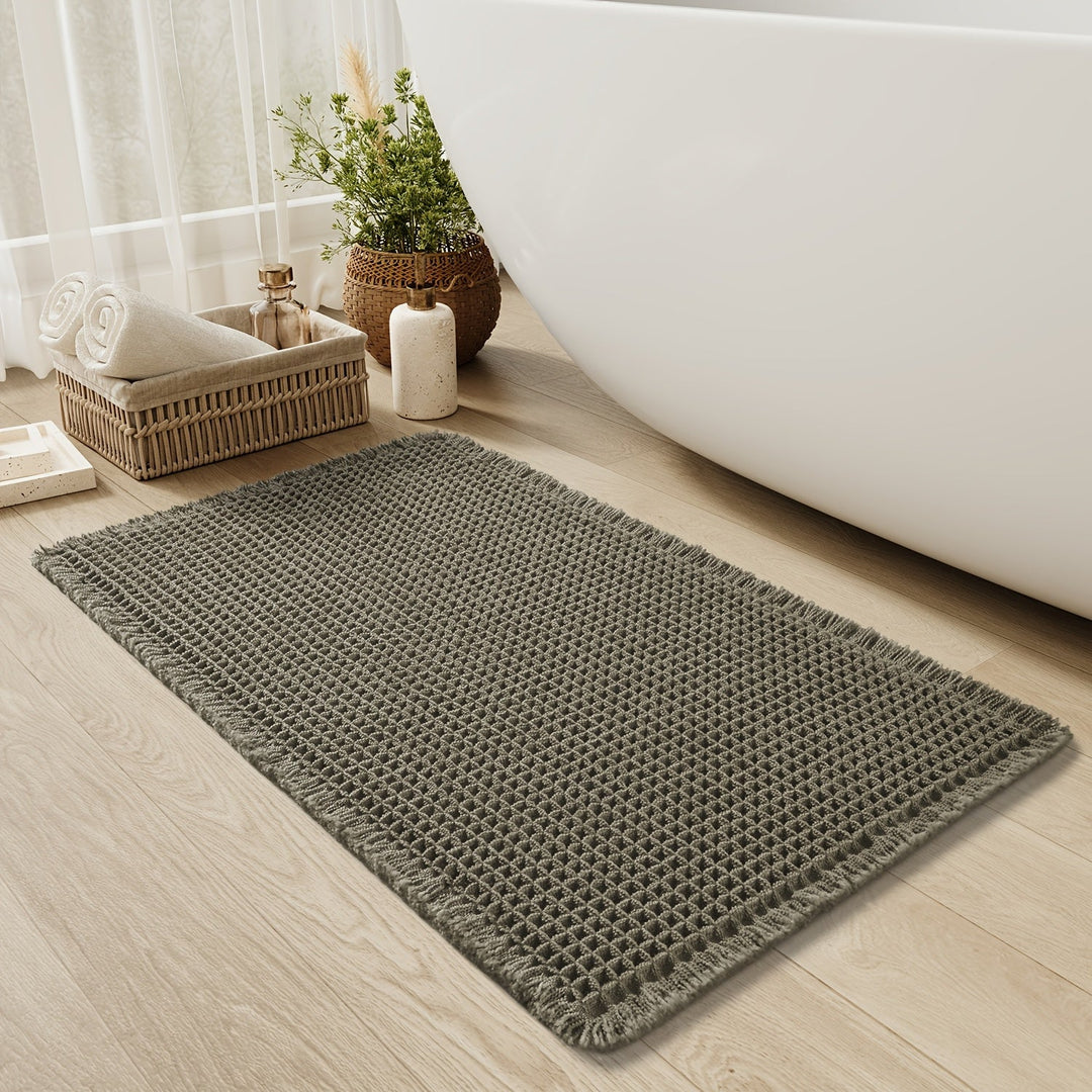 Badematte med Vaffeldesign – Halksäker och Mjuk för Komfort
