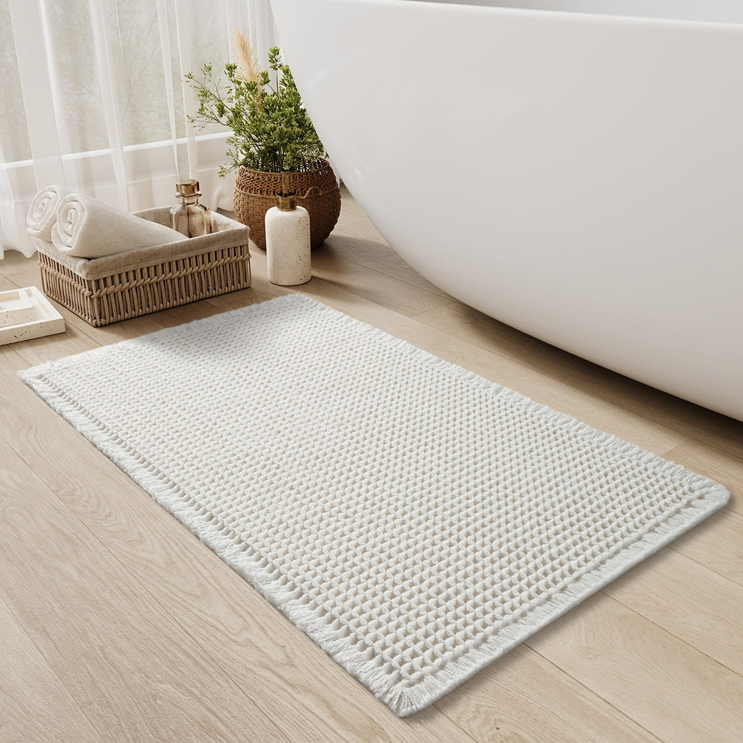 Badematte med Vaffeldesign – Halksäker och Mjuk för Komfort