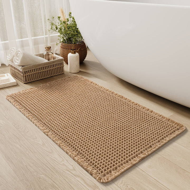 Badematte med Vaffeldesign – Halksäker och Mjuk för Komfort