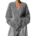 Dam Stickad Cardigan – Mjuk & Mångsidig Komfort