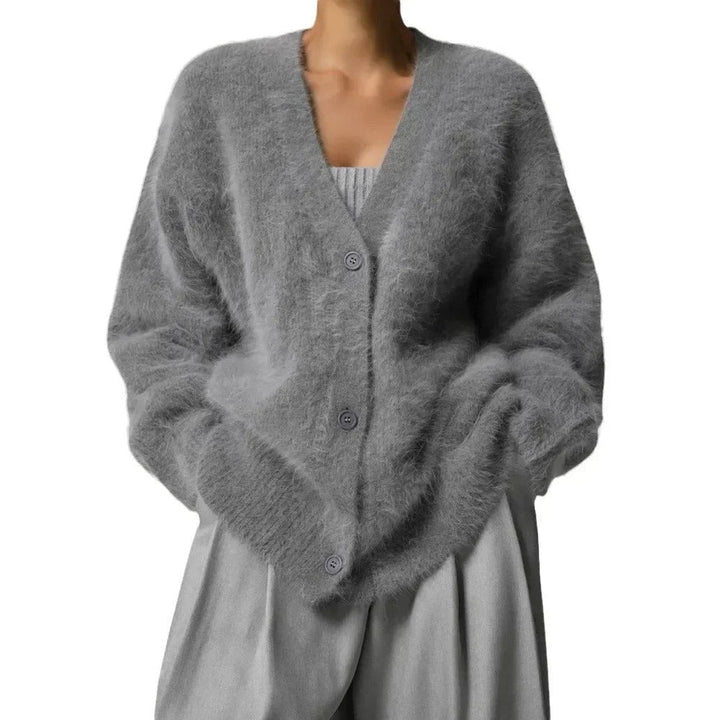 Dam Stickad Cardigan – Mjuk &amp; Mångsidig Komfort