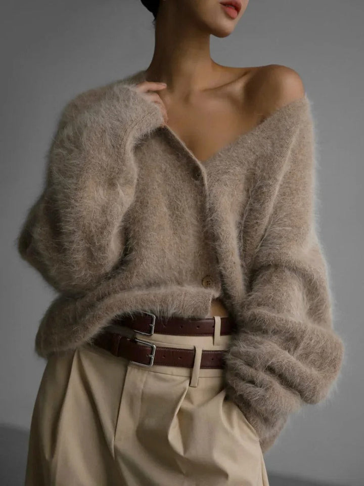 Dam Stickad Cardigan – Mjuk &amp; Mångsidig Komfort