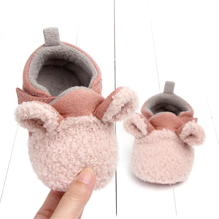 Mjuka Babysko med Lammedesign för Småbarns Första Steg