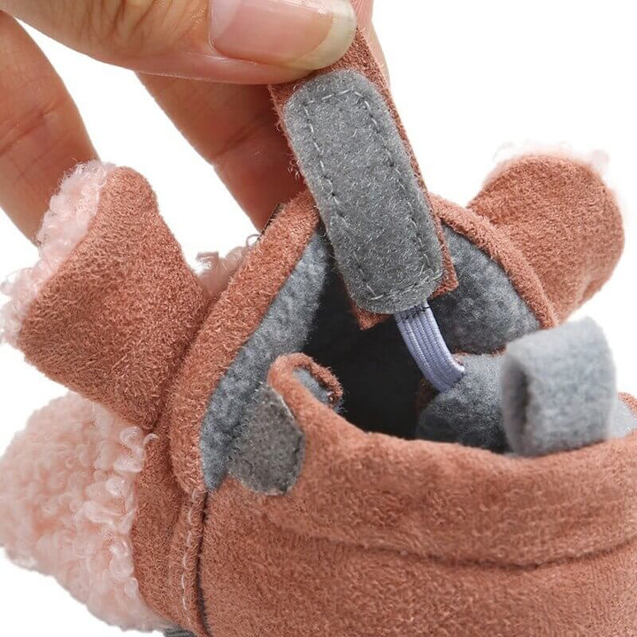 Mjuka Babysko med Lammedesign för Småbarns Första Steg
