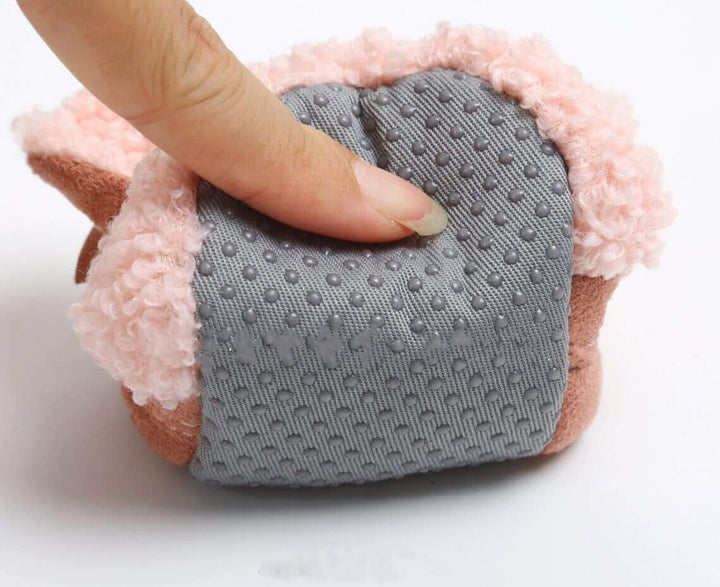 Mjuka Babysko med Lammedesign för Småbarns Första Steg