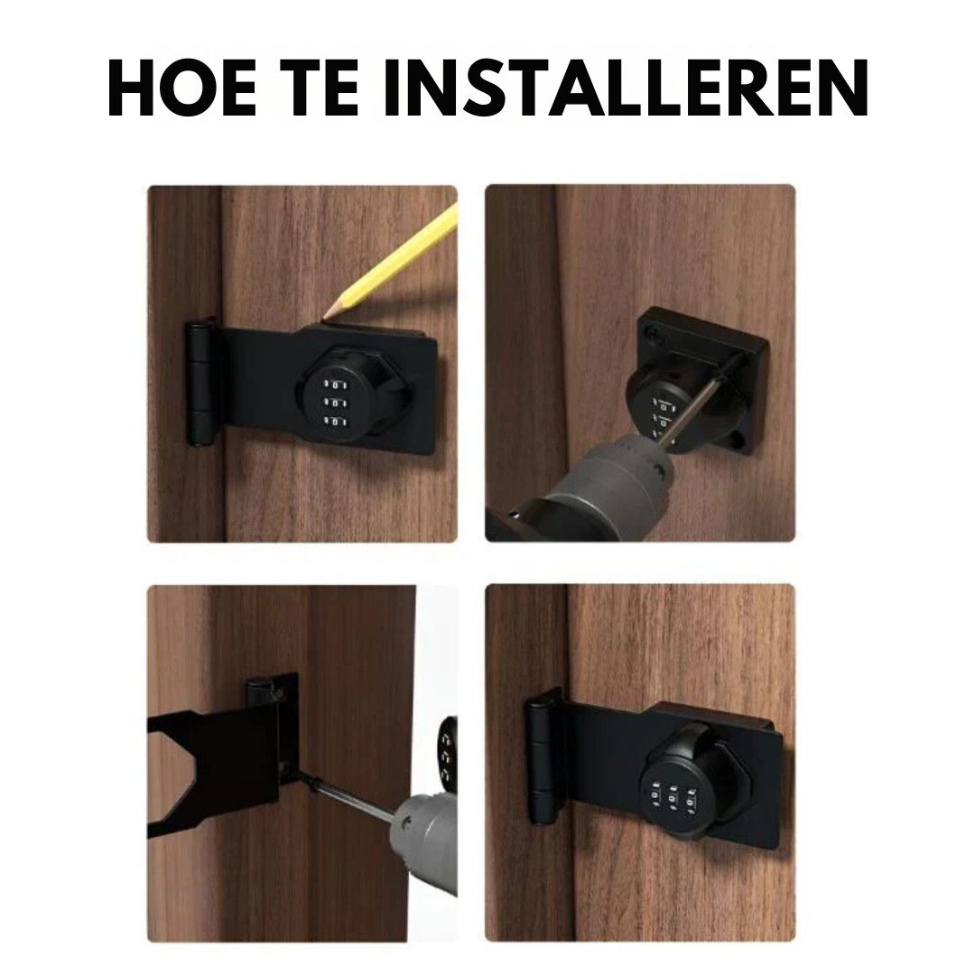 Nökkelfri Kombinasjonslås för Säker Förvaring