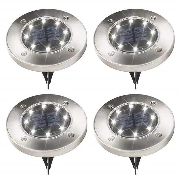 Utomhus Solardisk Ljus med 8 LED – Skapa Stämning &amp; Säkerhet i Hagen