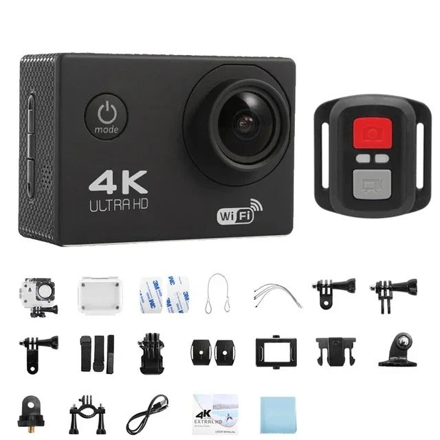 Ultra HD Sport Pro Kamera - 4K, WiFi-aktivert, Vattentät