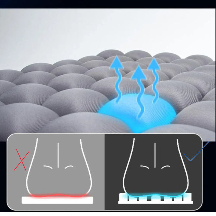 Oppblåsbar Ergonomisk Stolpute – Justerbar Komfort