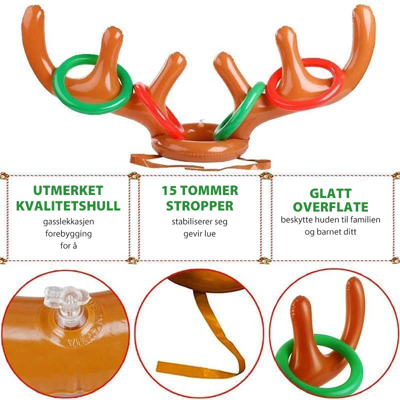 Oppblåsbart Julegevir Spill - Morsomt Ringkast för Fest