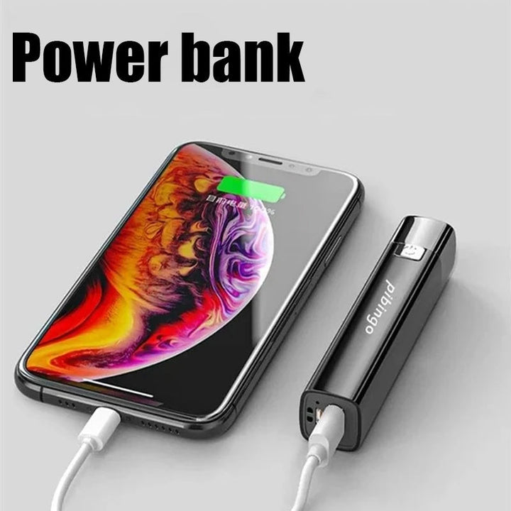 Uppladdningsbar Utomhus Lommelykt - Lyssterk och Bärbar Powerbank