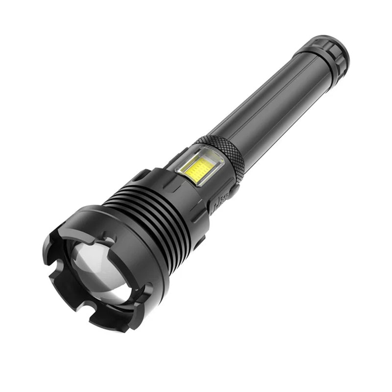 Uppladdningsbar LED Taktisk Lommelykt - 90000 Lumen | Kraftfull Vannbestandig
