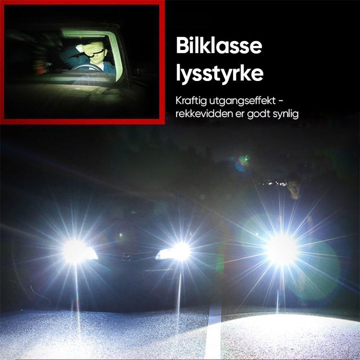 Uppladdningsbar LED Lommelykt - Vattentät | 3 Lysmoduser