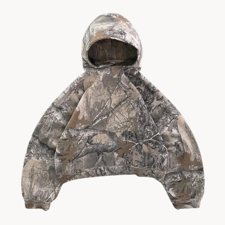 Herr Oversized Kamuflasje Hoodie – Komfort och Stil