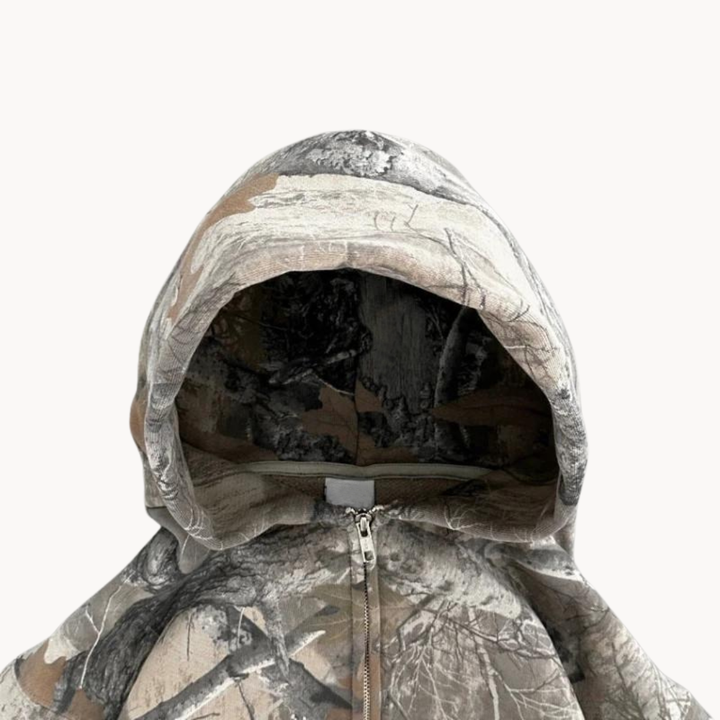 Herr Oversized Kamuflasje Hoodie – Komfort och Stil