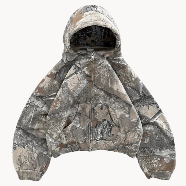 Herr Oversized Kamuflasje Hoodie – Komfort och Stil