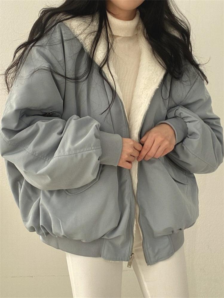 Kvinnor Vinterjacka Oversized – Mysig och Stilfull Värme