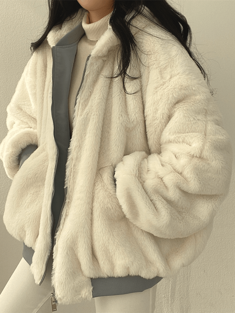 Kvinnor Vinterjacka Oversized – Mysig och Stilfull Värme