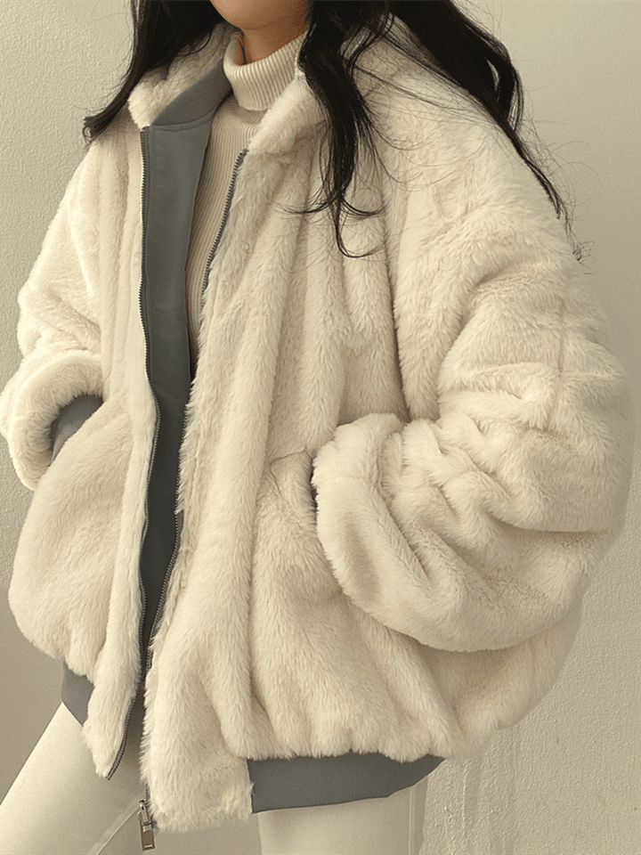 Kvinnor Vinterjacka Oversized – Mysig och Stilfull Värme