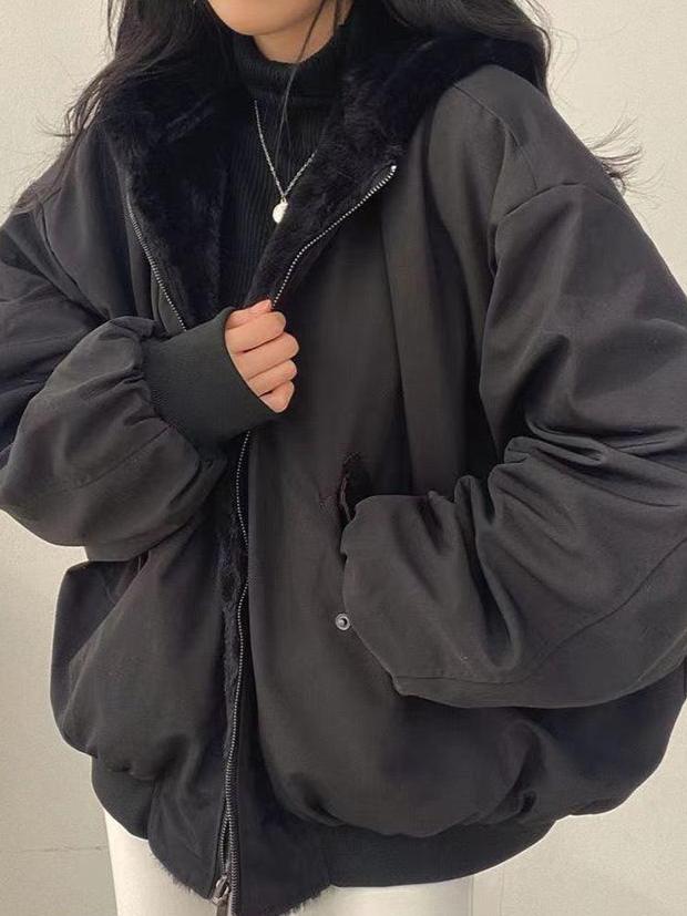Kvinnor Vinterjacka Oversized – Mysig och Stilfull Värme