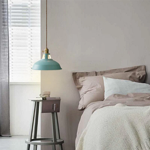 Inomhus Hengende Pastellampe i Metall – Retro Design