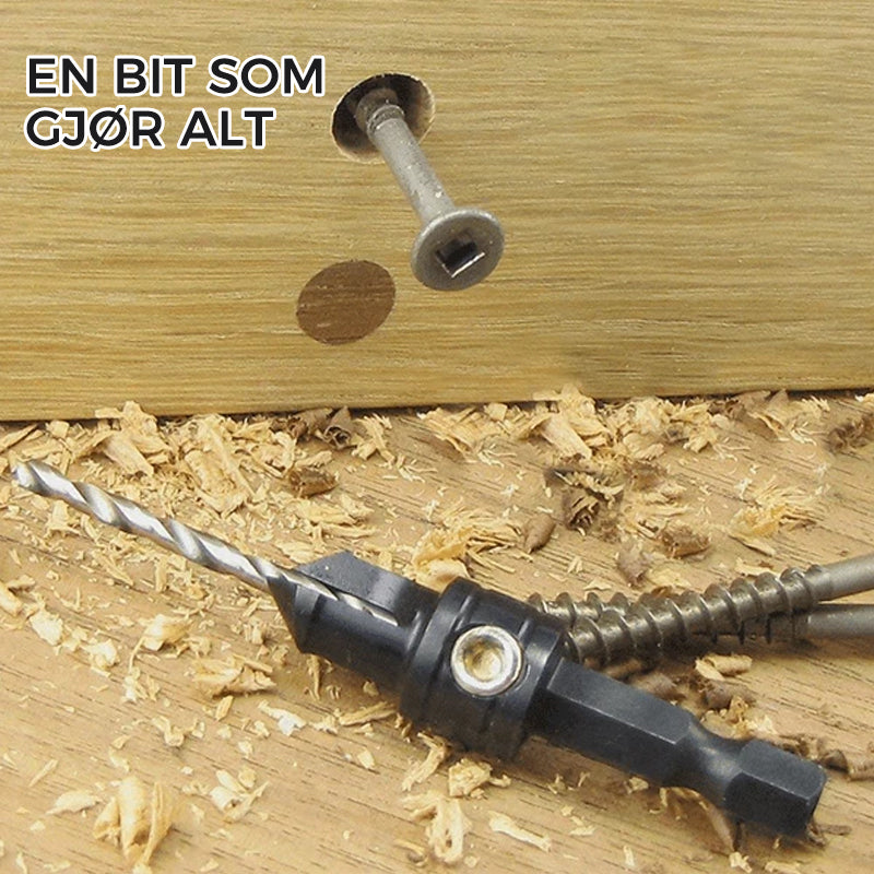 Premium HSS Forsenkningsbor-Set - Profesjonell Borverktöy