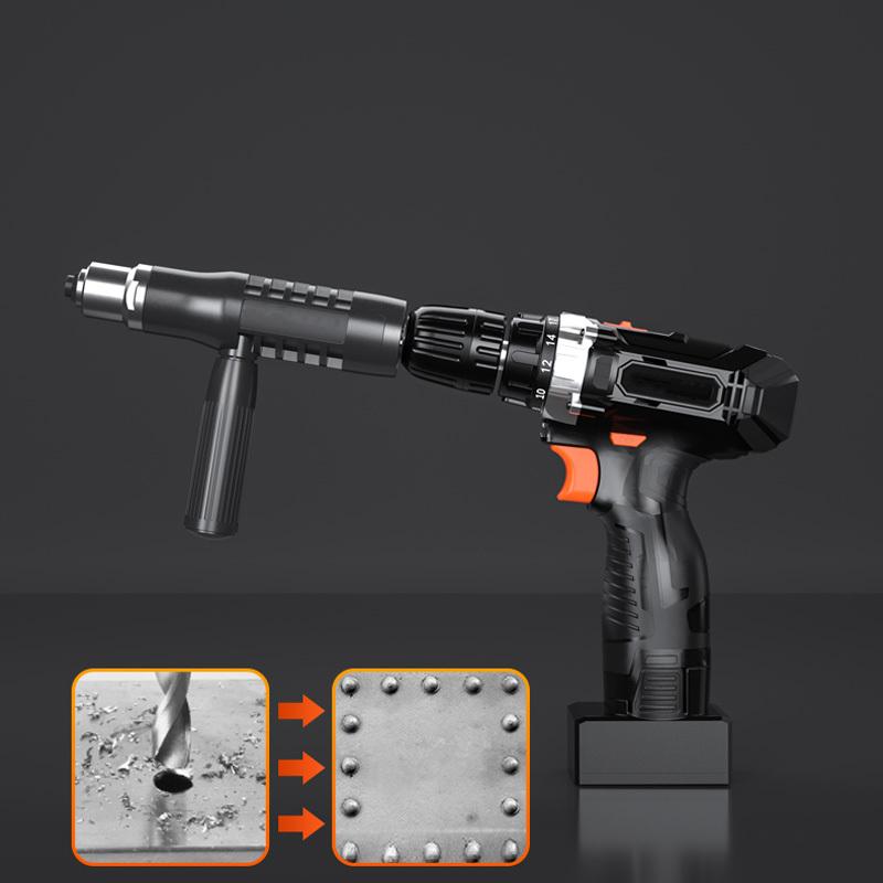 Popnaglersett | Profesjonell Popnagle Adapter | 4 Dyseskruer