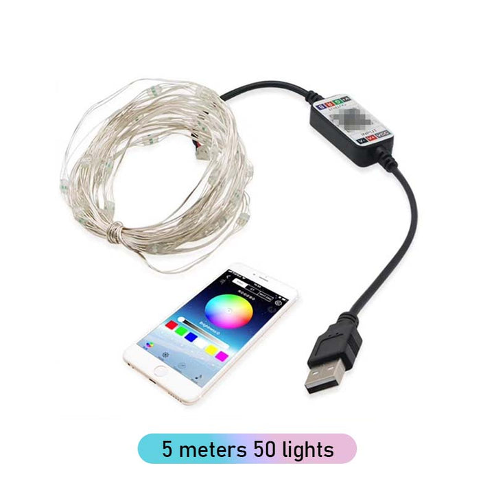 Smart LED Jule-lyslenke - Programmerbar &amp; App-styrt