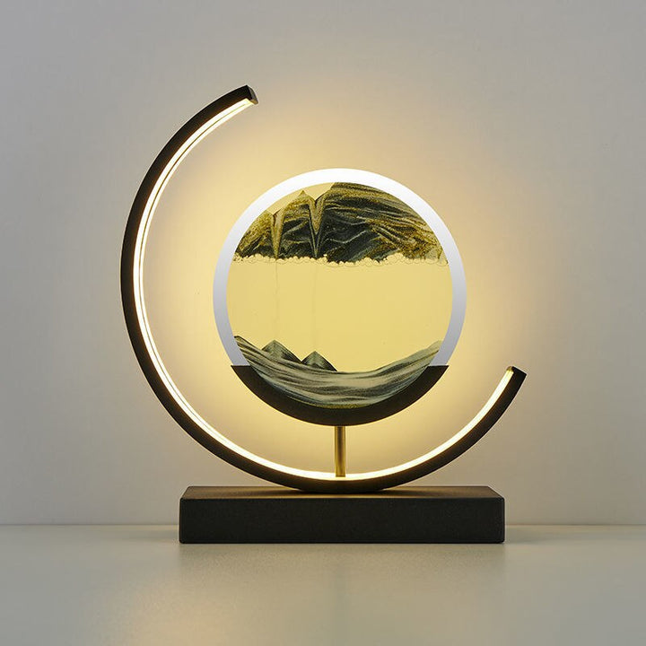 Quicksand-bordslampa - Unik, avslappende 3D-sandmaleri