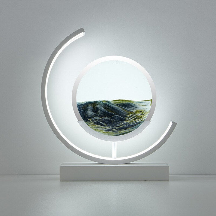 Quicksand-bordslampa - Unik, avslappende 3D-sandmaleri