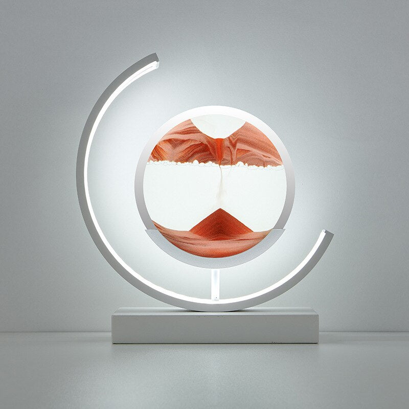 Quicksand-bordslampa - Unik, avslappende 3D-sandmaleri