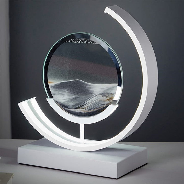 Quicksand-bordslampa - Unik, avslappende 3D-sandmaleri
