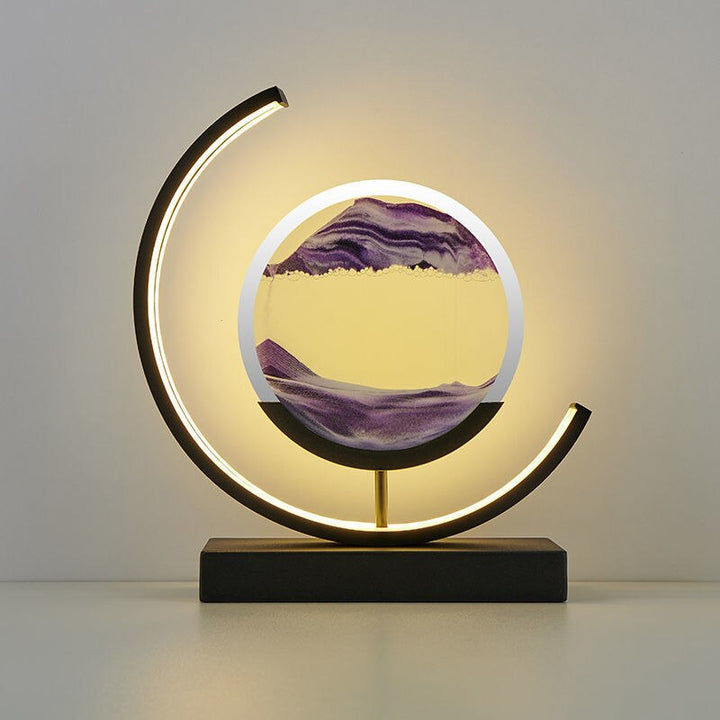 Quicksand-bordslampa - Unik, avslappende 3D-sandmaleri