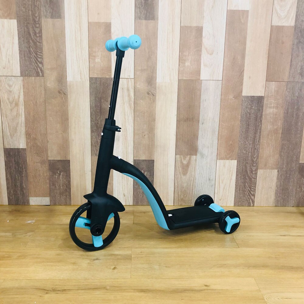 3-i-1 Barnescooter: Balans-, Trehjulssykkel &amp; Sparkesykkel