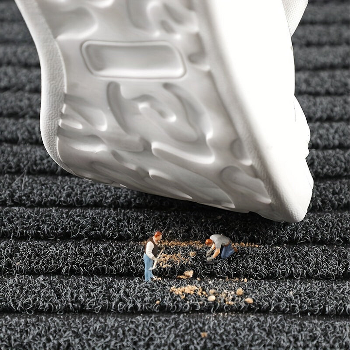 Slitstark Varbestandig Utedörmatte med Anti-Sklibelegg
