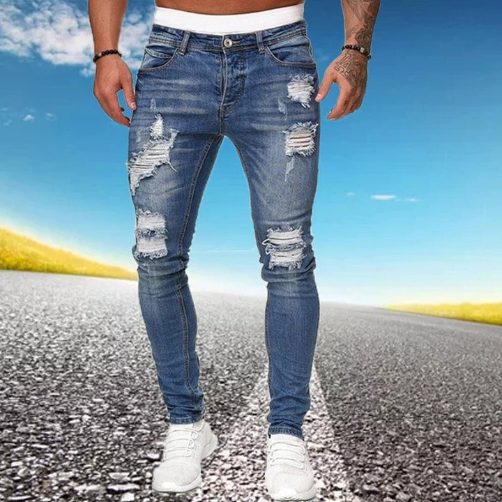 Jeans för män – Råde Skinny Fit med Rifter