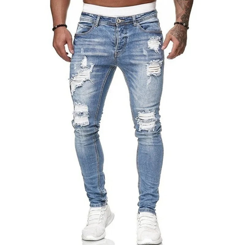 Jeans för män – Råde Skinny Fit med Rifter