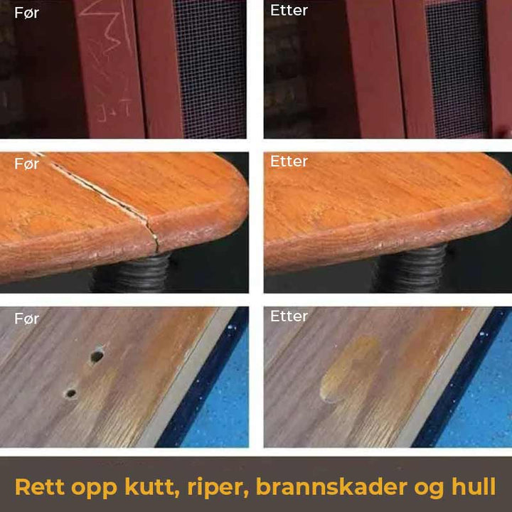 Reparasjonssett för Tregulv och Möbler - Riper och Skador