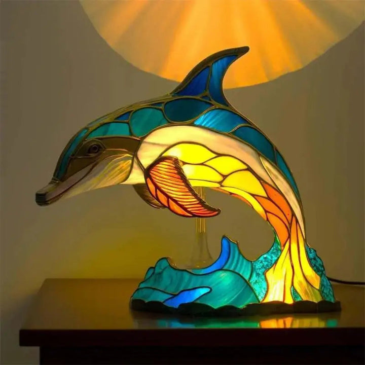 3D Dyrebordlampe i Retro Stil – Unik Belysning för Hemmet