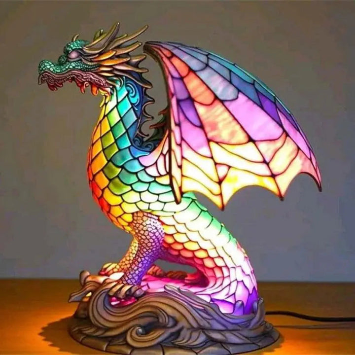 3D Dyrebordlampe i Retro Stil – Unik Belysning för Hemmet