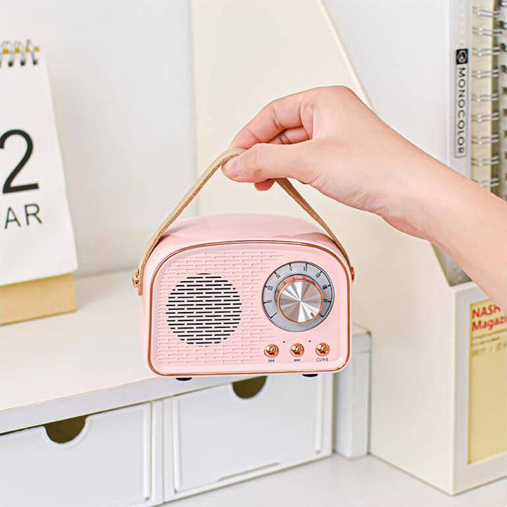 Retro Bluetooth Högttaler med Vintage Design