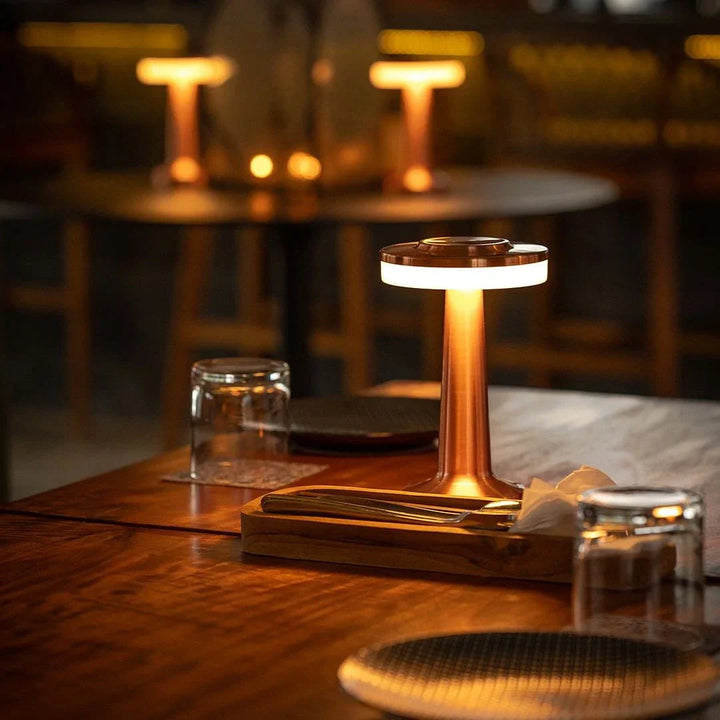 Retro Bordslampa Trådlös - Uppladdningsbar Lampa till Sovrum och Vardagsrum