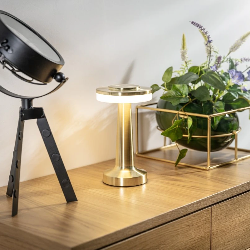 Retro Bordslampa Trådlös - Uppladdningsbar Lampa till Sovrum och Vardagsrum