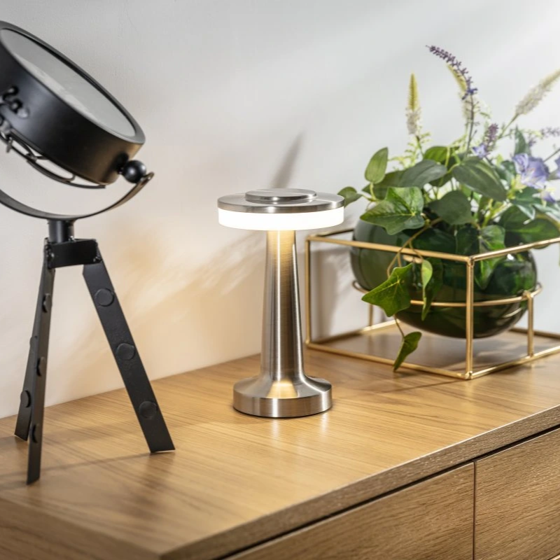 Retro Bordslampa Trådlös - Uppladdningsbar Lampa till Sovrum och Vardagsrum
