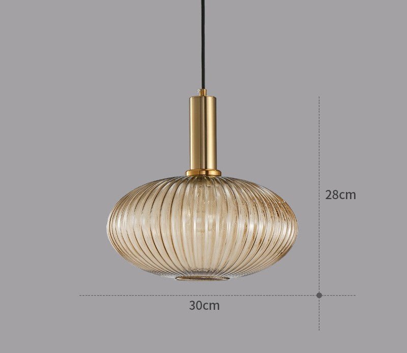 Retro Glas Pendellampa – Skapa Varm Vintage Atmosfär i Hemmet