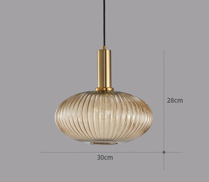 Retro Glas Pendellampa – Skapa Varm Vintage Atmosfär i Hemmet