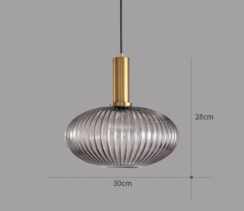 Retro Glas Pendellampa – Skapa Varm Vintage Atmosfär i Hemmet